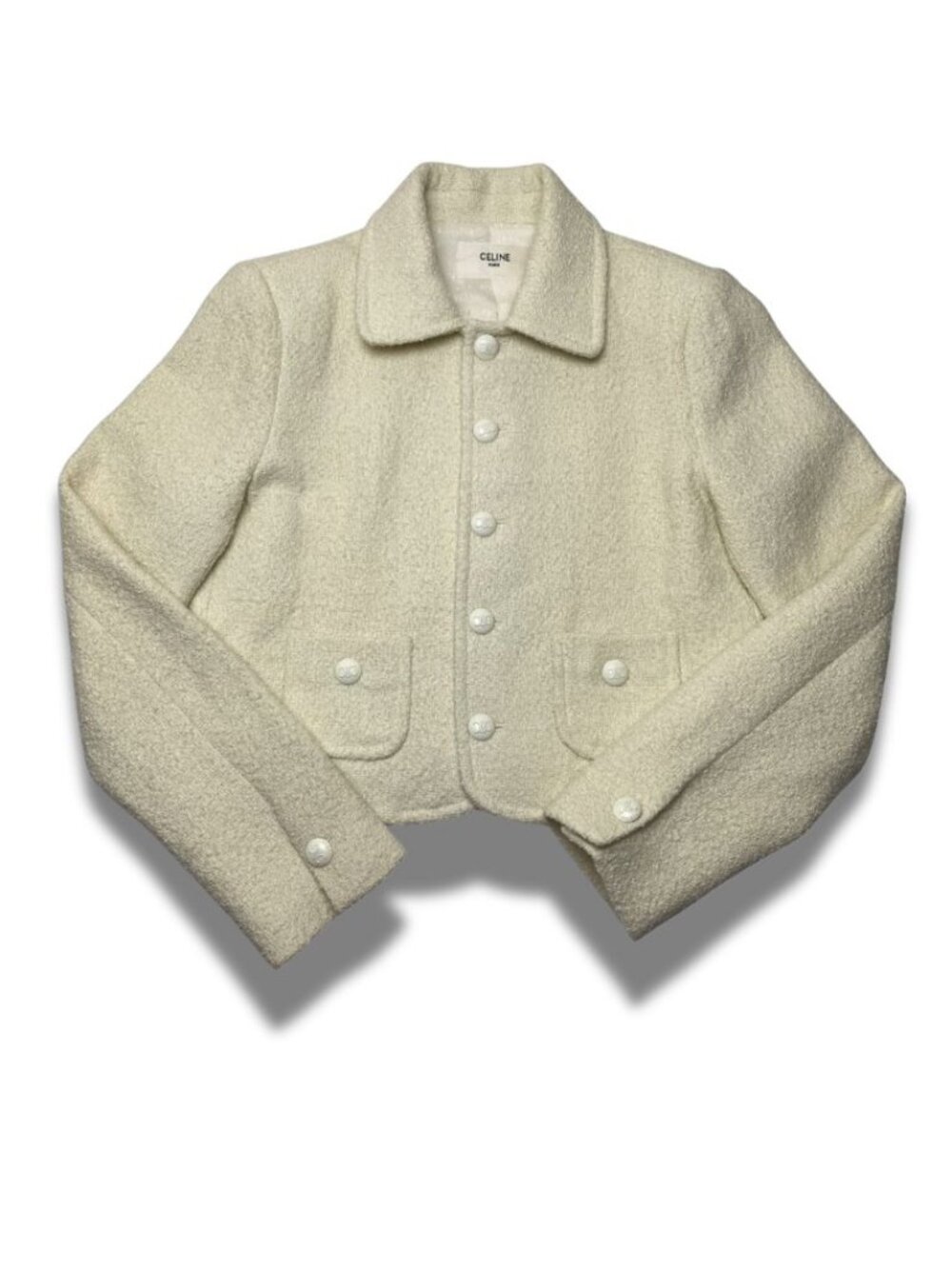 Celine Verneuil Tweed Jacket Size 36